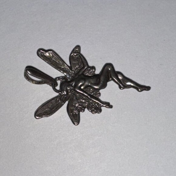 Sterling Silver Fairy Pendant - Picture 3 of 15